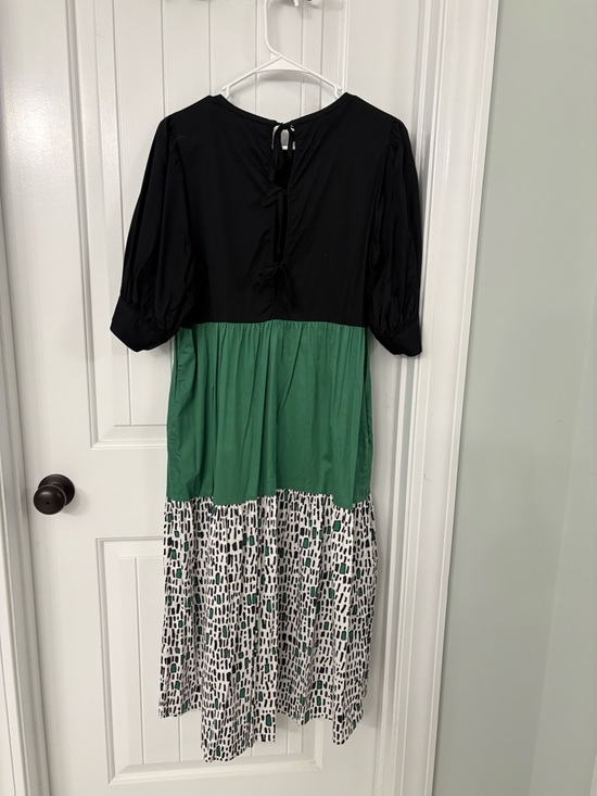 Crosby Black and Green Dress